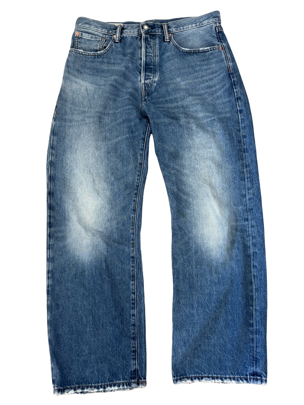 GAP Relaxed Straight-Leg Blue Jeans